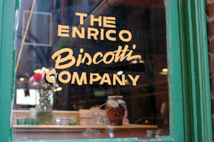Enrico Biscotti Bakery Window