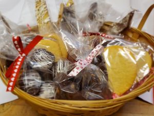 Valentine’s Biscotti and Cookie Basket