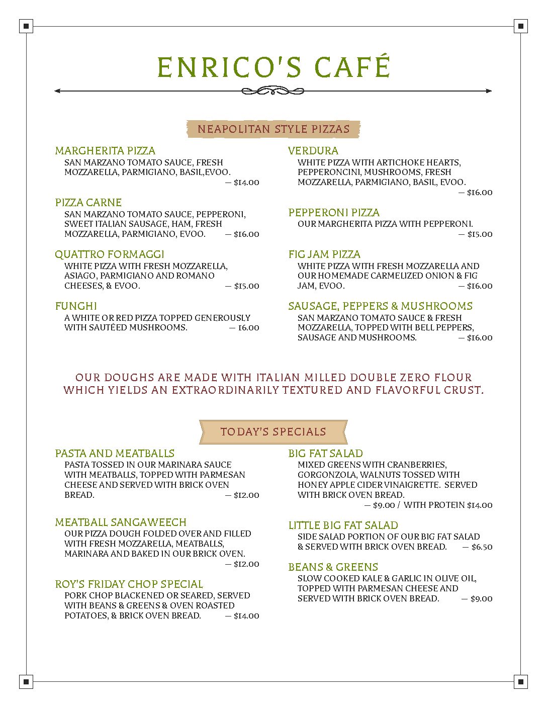 Friday menu 4-5-22